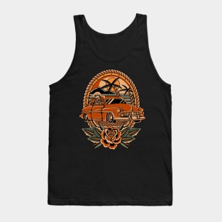 Car Traditional tattoo Tank Top